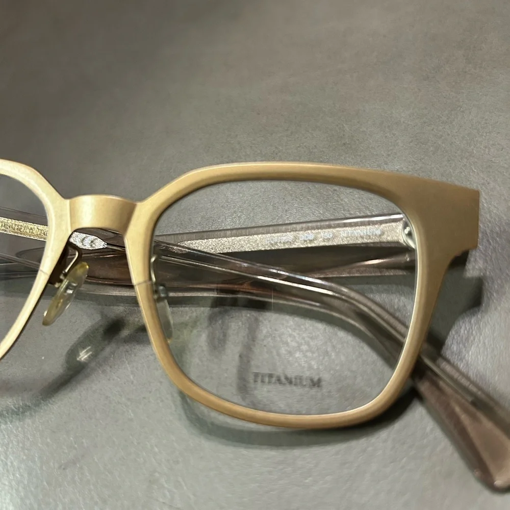 CELINE CL41456 Titanium Gold Square Eyeglasses Made in Italy w/ Case